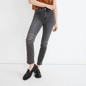 Madewell The Perfect Vintage Jean in Bartlett Wash Womens 26 Distressed 90s